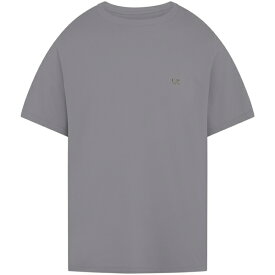 【送料無料】 シーピーカンパニー メンズ Tシャツ トップス Reverse Goggle Print T Shirt Grey Mel M93