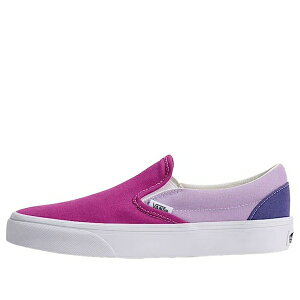 Vans �o���Y �����Y �X�j�[�J�[ �yVans Classic Slip-On 'Block Purple Blues' VN000ED2CYL�z �T�C�Y US_6(24.0cm)