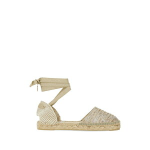 �}�l�r ���f�B�[�X �T���_�� �V���[�Y Valenciana tie-fastening espadrilles Neutrals