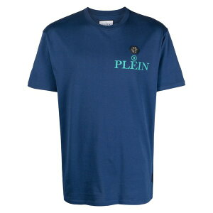 �t�B���b�v�v���C�� �����Y T�V���c �g�b�v�X Iconic plein logo-print t-shirt Blue