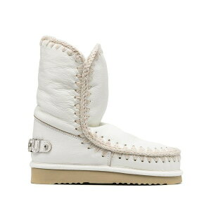 ���E ���f�B�[�X �u�[�c �V���[�Y Embellished logo snow boots White