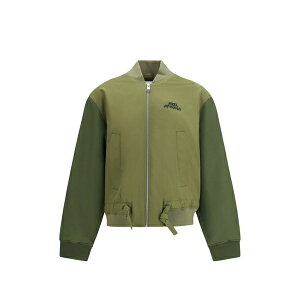 �A�N�Z���A���K�g �����Y �W���P�b�g���u���]�� �A�E�^�[ Archer ribbed logo bomber jacket Green