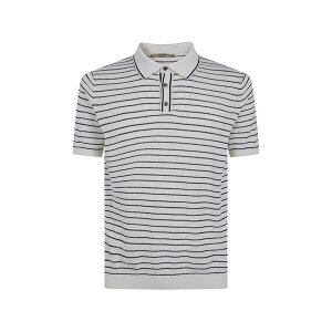 �m�[�� �����Y �|���V���c �g�b�v�X Striped-pattern polo shirt White