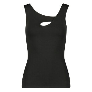 �}���Z�� ���f�B�[�X �J�b�g�\�[ �g�b�v�X Lotte cutout sleeveless top Black