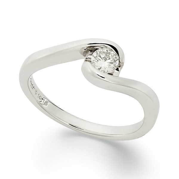 激安通販のセイレーン メンズ リング No White Engagement Diamond in Color (1 14k Gold Ring  アクセサリー ct. 指輪・リング