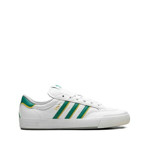 �A�f�B�_�X �����Y �X�j�[�J�[ �V���[�Y Nora three-stripe leather sneakers White