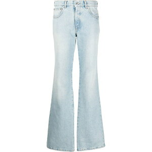 �I�t�z���C�g ���f�B�[�X �f�j���p���c �{�g���X Bleach baby baggy flared jeans Blue