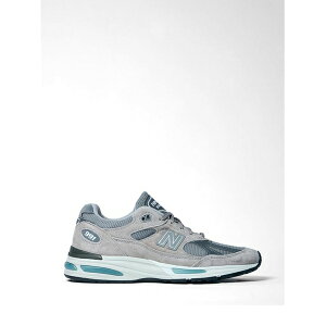 �j���[�o�����X �����Y �X�j�[�J�[ �V���[�Y 991v2 logo-patch sneakers Grey