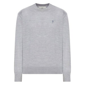 �A�~ �����Y �j�b�g&�Z�[�^�[ �A�E�^�[ De coeur monogram embroidered-logo ribbed-hem sweater Grey