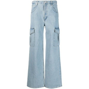 �A�S���h ���f�B�[�X �f�j���p���c �{�g���X Minka cargo wide-leg jeans Blue