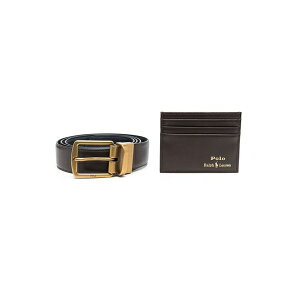 �����t���[���� �����Y �x���g �A�N�Z�T���[ Foil-logo card holder belt gift set Brown