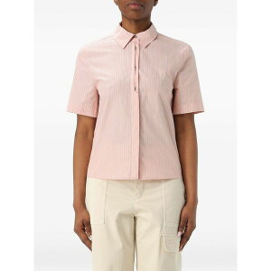 �s���R ���f�B�[�X �V���c �g�b�v�X Striped pattern shirt Pink