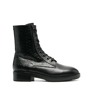�J���o���N���C�� ���f�B�[�X �u�[�c �V���[�Y Debossed-monogram combat boots Black