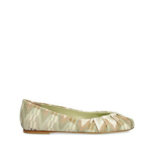 �~�b�\�[�j ���f�B�[�X �T���_�� �V���[�Y Pleated-front ballerinas Green