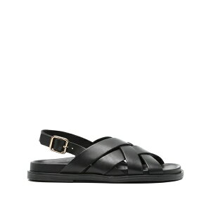 �W�F�I�b�N�X ���f�B�[�X �T���_�� �V���[�Y Adelash crossover leather sandals Black