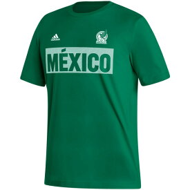アディダス メンズ Tシャツ トップス Mexico National Team adidas Culture Bar TShirt Kelly Green