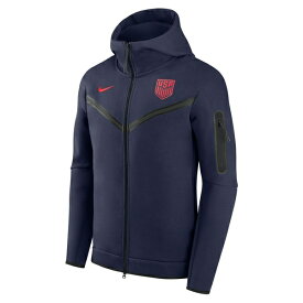 ナイキ メンズ ジャケット＆ブルゾン アウター USMNT Nike Tech Fleece FullZip Hoodie Jacket Navy