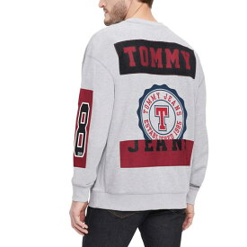 トミーヒルフィガー メンズ パーカー・スウェットシャツ アウター Miami Heat Tommy Jeans Hayes Crew Neck Pullover Sweatshirt Heather Gray