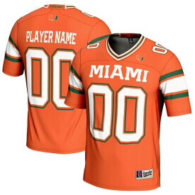 ゲームデイグレーツ メンズ ユニフォーム トップス Miami Hurricanes GameDay Greats NIL PickAPlayer Football Jersey Orange