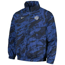 ナイキ メンズ ジャケット＆ブルゾン アウター Michigan Wolverines Nike Anorak HalfZip Jacket Navy