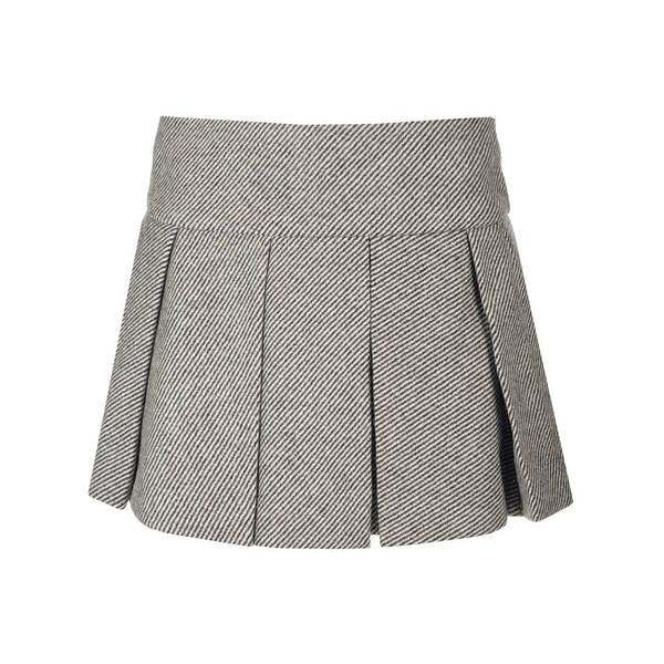 ジャンパトゥ レディース スカート ボトムス Wool Drill Mini Skirt Grigioのサムネイル