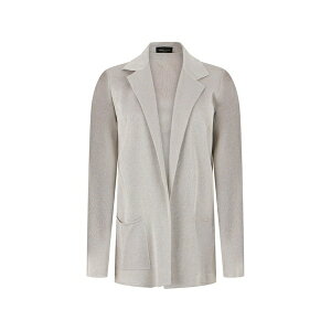 ���x���g�R���[�i ���f�B�[�X �J�[�f�B�K�� �A�E�^�[ Metallic-effect notched-lapels cardigan Grey
