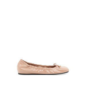 ���@�����e�B�m �K�����@�[�j ���f�B�[�X �T���_�� �V���[�Y Vlogosignature patent-leather ballerinas Neutrals