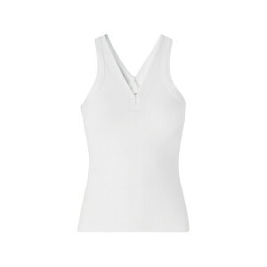�s���R ���f�B�[�X �J�b�g�\�[ �g�b�v�X V-neck ribbed top White