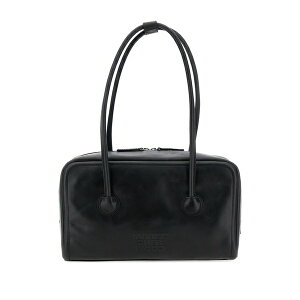 �}�[�W �V���[�E�b�h ���f�B�[�X �g�[�g�o�b�O �o�b�O Double-handle zip-top tote bag Black