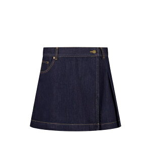 �n�E�X�I�u�T�j�[ ���f�B�[�X �X�J�[�g �{�g���X Pleat mini skirt Blue
