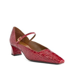 �W���[�b�y�U�m�b�e�B ���f�B�[�X �p���v�X �V���[�Y Crocodile-effect mary jane pumps Red