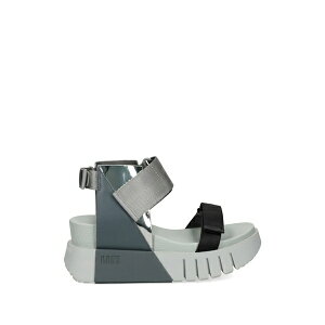 ���i�C�e�b�h�k�[�h ���f�B�[�X �T���_�� �V���[�Y Delta run metallic touch-strap sandals Grey