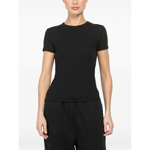 �x���x�b�g ���f�B�[�X T�V���c �g�b�v�X Crew-neck ribbed t-shirt Black
