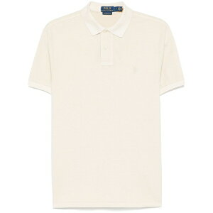 �����t���[���� �����Y �|���V���c �g�b�v�X Polo pony-embroidered polo shirt Neutrals