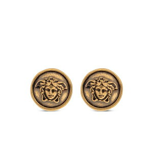 ���F���T�[�` �����Y �s�A�X�E�C�������O �A�N�Z�T���[ Medusa head-engraved earrings Gold