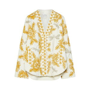 �t�H���e �t�H���e ���f�B�[�X �W���P�b�g���u���]�� �A�E�^�[ Floral dragonflies embroidered jacket White