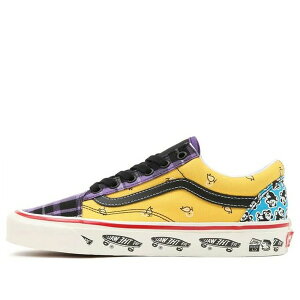 Vans �o���Y �����Y �X�j�[�J�[ �yVans Unisex Anaheim Factory Old Skool 36 Dx Sneakers Purple/Yellow VN0A54F391A�z �T�C�Y US_7(25.0cm)