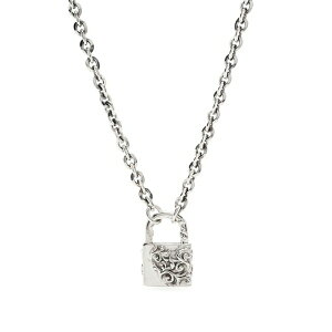 �G�}�j���G�� �r�R�b�L �����Y �l�b�N���X�E�`���[�J�[ �A�N�Z�T���[ Large arabesque padlock necklace Silver