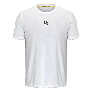 Under Armour A_[A[}[ Y Xj[J[ yUnder Armour Curry Logo T-shirt 'White' 1377545-100z TCY US_M_L