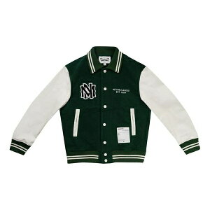 Mitchell & Ness ~b`F&lX Y Xj[J[ yMitchell & Ness Baseball Varsity Jacket 'Green' MNSYAWTOJT021-GRNz TCY US_M_L