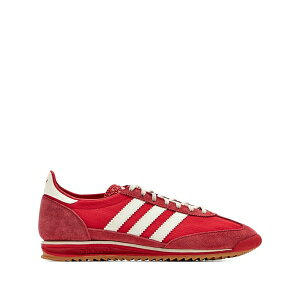�A�f�B�_�X �����Y �X�j�[�J�[ �V���[�Y Three-stripes leather low-top sneakers Red