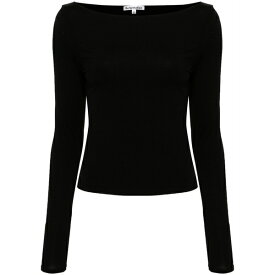 リフォメーション レディース Tシャツ トップス Wiley boat-neck top Black