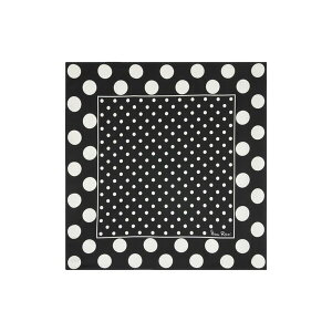 �j�i���b�` ���f�B�[�X �}�t���[�E�X�g�[���E�X�J�[�t �A�N�Z�T���[ Polka-dot silk scarf Black