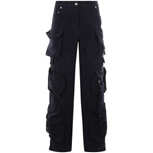 �t�F�f���R �`�[�i �����Y �f�j���p���c �{�g���X Moleskin mid-rise cargo jeans Blue