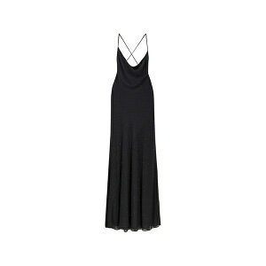 �s���R ���f�B�[�X �����s�[�X �g�b�v�X Farro cowl-neck maxi dress Black