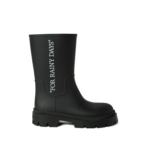 �I�t�z���C�g ���f�B�[�X �u�[�c �V���[�Y Slogan-print platform boots Black