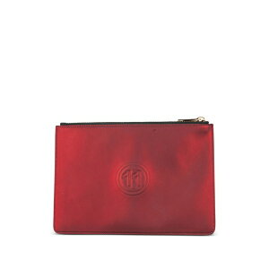 �}���^���}���W�F�� ���f�B�[�X �N���b�`�o�b�O �o�b�O Metallic leather clutch Red