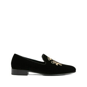 �W���[�b�y�U�m�b�e�B �����Y �X���b�|���E���[�t�@�[ �V���[�Y Terence embroidered loafers Black