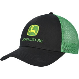 ジョンディア メンズ 帽子 アクセサリー John Deere Trucker Adjustable Hat Black/Green