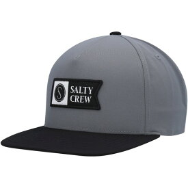ソルティクルー メンズ 帽子 アクセサリー Salty Crew Alpha Tech Snapback Hat Charcoal/Black